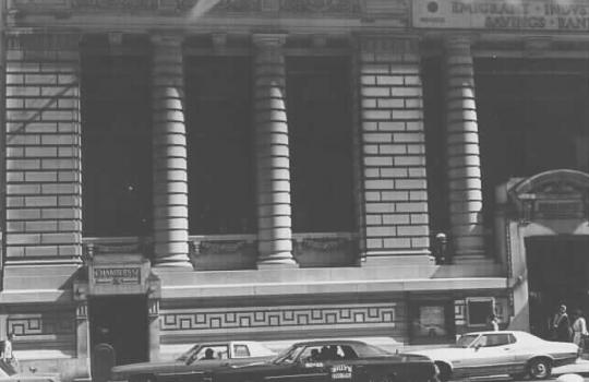 Emigrant Industrial Savings Bank New York County, New York Photo by: Carl Forster, 1981 New York Landmarks Preservation Commission Chambers Street elevation, view from the south